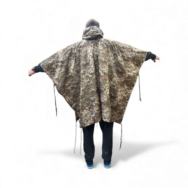 Плащ-намет Пончо - Вид №1 - ЗСУ - Піксель ММ-14