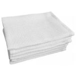 Рушник вафельний - 45x97 см - Білий - Стандартна вафля