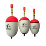 Поплавець живцевий EVA на акумуляторі - 2 батареї + USB зарядка - Біло-червоний