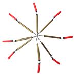 Поплавок Зимовий Ванька-Встанька - Рибальська лавка - (25+60)х4 мм - 1 г - Натурал-червоний - Дерево тополя