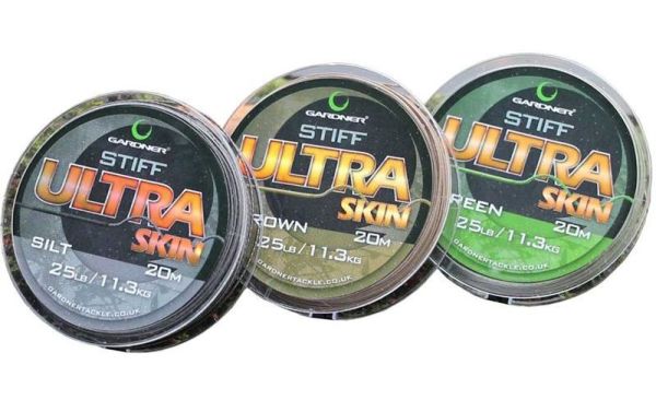 Поводочний матеріал Gardner Stiff Ultra Skin - 25lb/11.3kg - 20 м