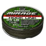 Повідковий матеріал в оболонці Kosadaka Mirage Skin Coated PVC - Sinking - 25 м - Хакі-чорний