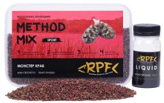 Підгодовування RPF Метод-Мікс 2в1 "Classic" - Монстер краб - 400 г пелетса Ø2 мм + 50 мл ліквіду