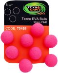Приманка Технокарп EVA Balls - 10 мм - 8 шт/уп - Рожевий