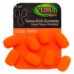 Приманка Технокарп EVA Dumbells - 13x10 мм - 8 шт/уп - Помаранчевий