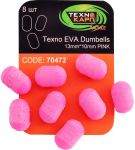 Приманка Технокарп EVA Dumbells - 13x10 мм - 8 шт/уп - Рожевий