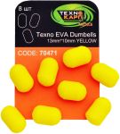 Приманка Технокарп EVA Dumbells - 13x10 мм - 8 шт/уп - Жовтий