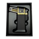 Професійний газовий пальник HL-557 - Гостре полум'я - Автоматичний - З п'єзопідпалом - Китай - Чорний/Золото