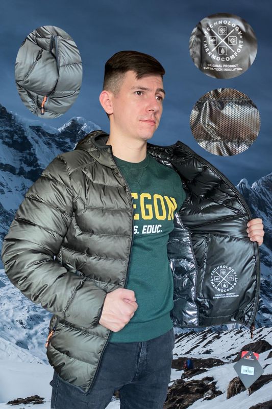 Пуховик зимовий чоловічий Carpe Diem "Bigfoot Winter" -25°C - Хакі