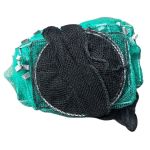 Раколовка гармошка Wolf №27 - 12,3 м - 34x24 см - Вічко 8 мм - 26 входів - Чорний/Зелений