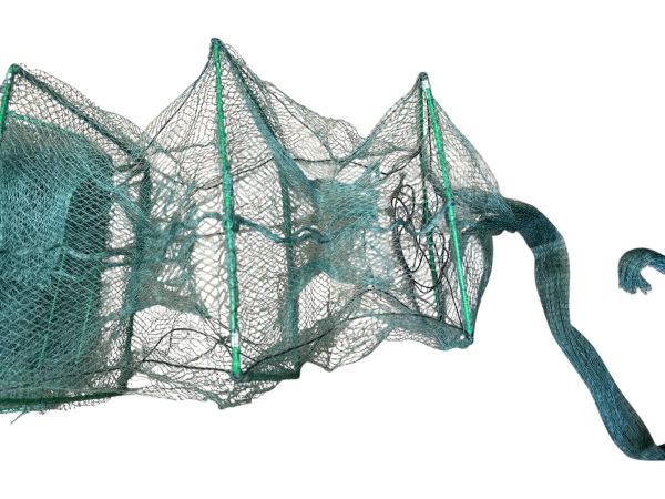 Раколовка - Кордова нитка - Вічко 7 мм - 12 входів - 25x30 - Зелений - 5 м