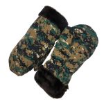 Рукавиці зимові - Штучне хутро - Поліестер - XL - Піксель