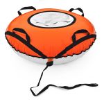 Санки надувні ПВХ - Тюбінг - Ватрушка - Ø100 см - Помаранчево-білий