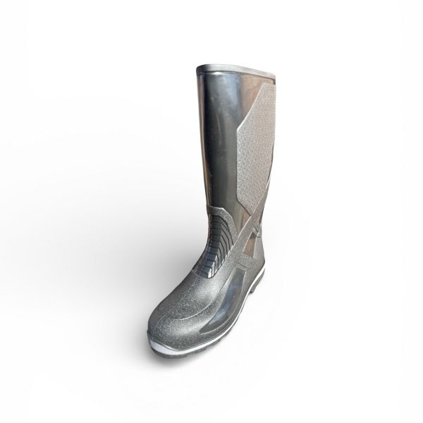 Чоботи Realpaks чоловічі СМ-5/3 - Триколірні - ПВХ - Чорний/Сірий/Чорний