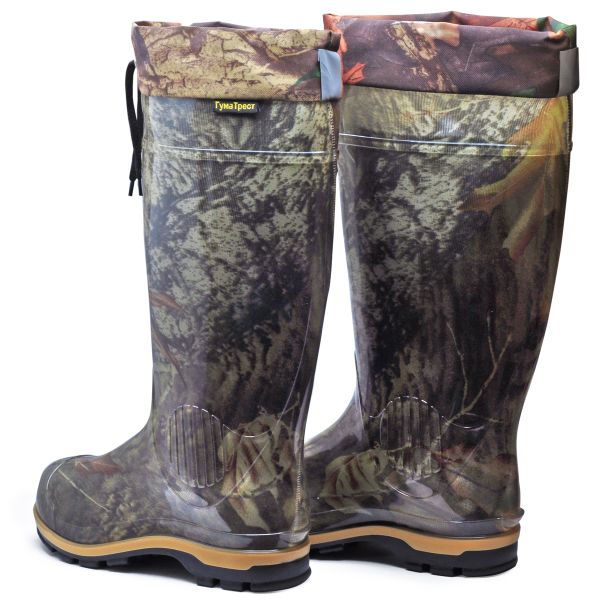 Чоботи силіконові з манжетом Гума Трест М-01 - Без вкладиша (NEW) - Дубок