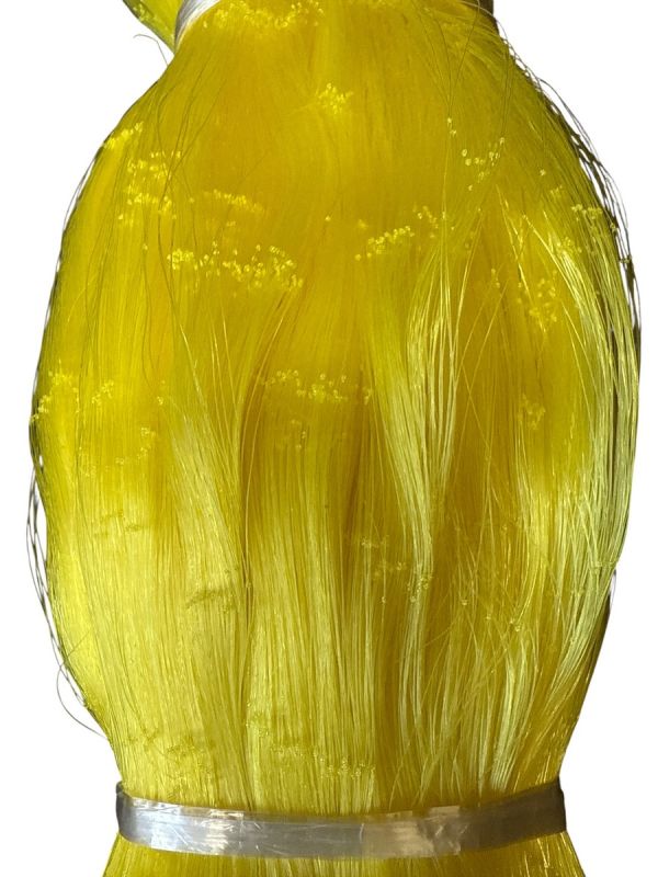 Сетеполотно Platinum Corona - Рибальська лялька - Жилка Ø0,20 мм - Жовтий - Висота 75 вічок - 150 м