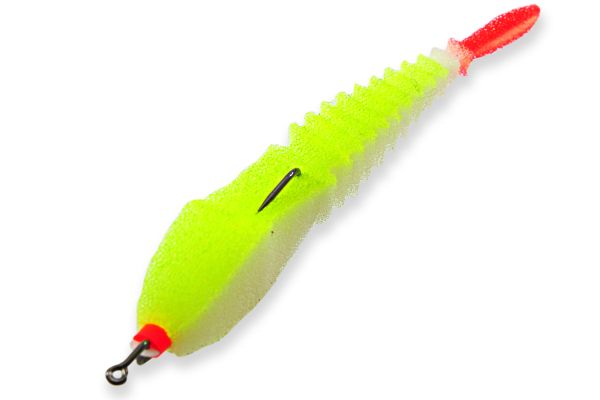 Змінна приманка Рибка поролонова Levsha NN 3D Ex Stream - Колір WLgr Fluo