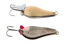 Блешня Spinnex Atom - Акустична, що коливається - 20 г - З лускою - Золото/Срібло