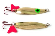 Блешня Spinnex Krocodile - 16 г - Що коливаються - Очі зелені - Золото