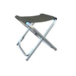 Стілець без спинки - Богатир - 44x41x41 см - Алюміній - Хакі