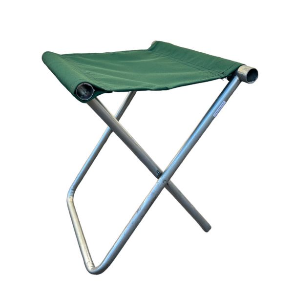 Стілець ХаркІв без спинки - 40x27x26 см - Сталева труба - Хакі