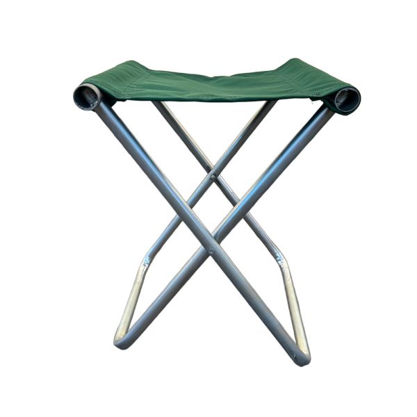 Стілець ХаркІв без спинки - 40x27x26 см - Сталева труба - Хакі