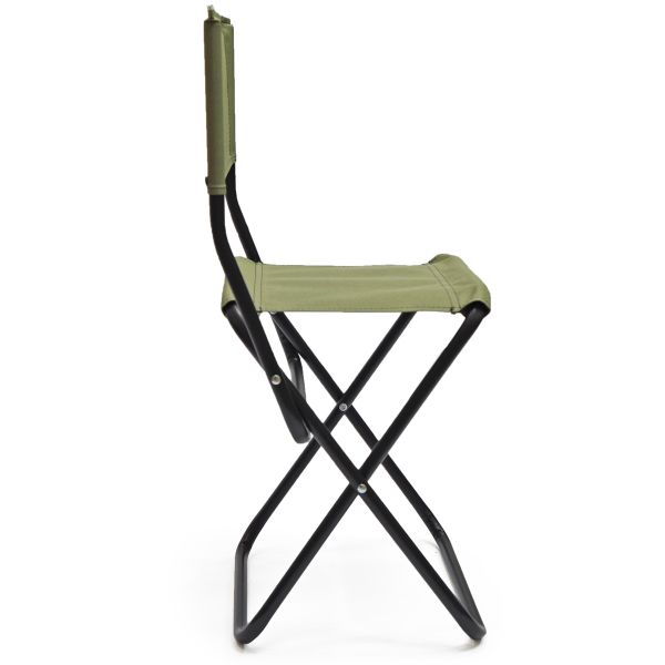 Стул складной Ралф "Рыбак" со спинкой Промо - Хаки - 16 мм