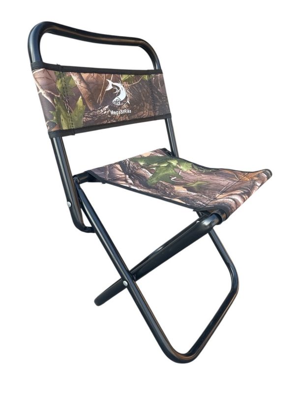 Стілець зі спинкою Megastrike - SH9-3-25 - Посилений - Камуфляж - 28х28х60 см