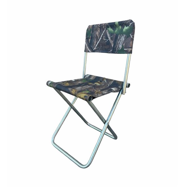 Стілець Харків зі спинкою - 40/70x27x26 см - Сталева труба - Камуфляж