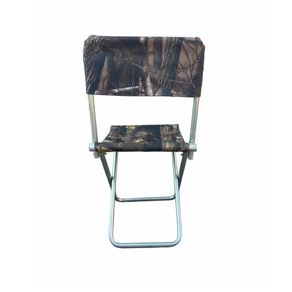 Стілець Харків зі спинкою - 40/70x27x26 см - Сталева труба - Камуфляж