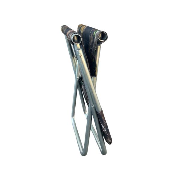 Стілець Харків зі спинкою - 40/70x27x26 см - Сталева труба - Камуфляж