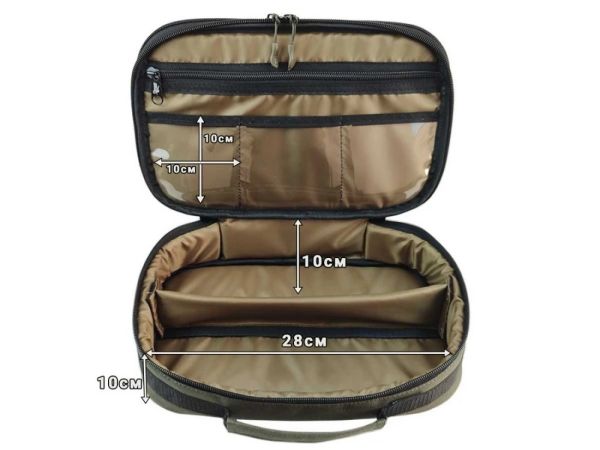 Сумка для зимової риболовлі на мормишку ICE Fishing - ПрофМонтаж - 30x20x10 см - Хакі