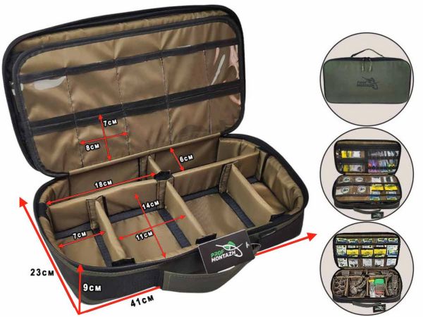 Сумка-органайзер Tackle Bag FFC для аксессуаров и кормушек - На 6 отделений - ПрофМонтаж
