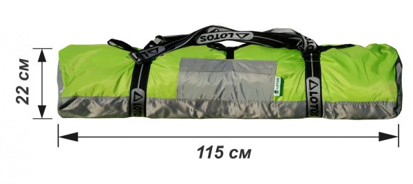 Намет зимовий Лотос Куб 4 Компакт (лонг) - Зелений