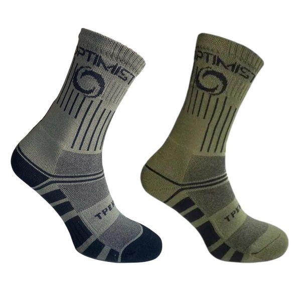 Термошкарпетки Optimist "Лелека" - Трекінгові - Високі - Хакі