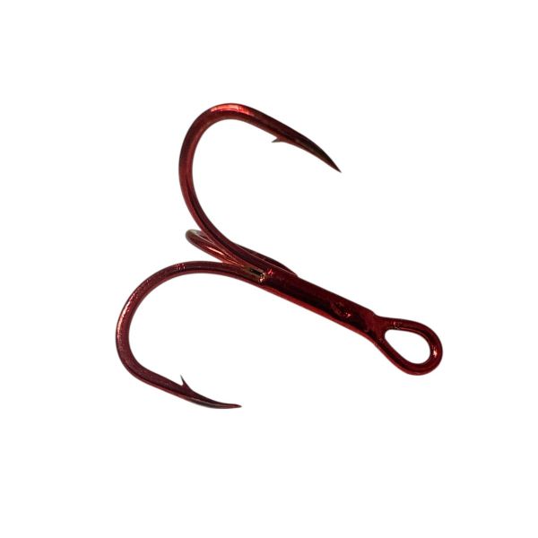 Трійник Fishing ROI Treble Hook T-2 RED - Корея - 5 шт/уп