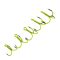 Трійник Fishing ROI Treble Hook T-4 UV Chartreuse BC - Корея - 5 шт/уп