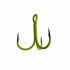 Трійник Fishing ROI Treble Hook T-4 UV Chartreuse BC - Корея - 5 шт/уп