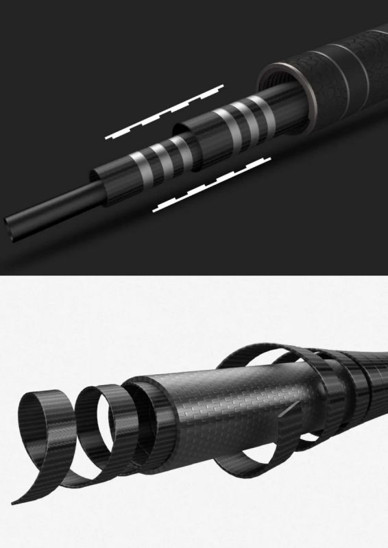 Вудлище на бічний кивок силове карбон Winner Original Bolo Profi 10H - Без кілець - Телескопічне - 5,4 м