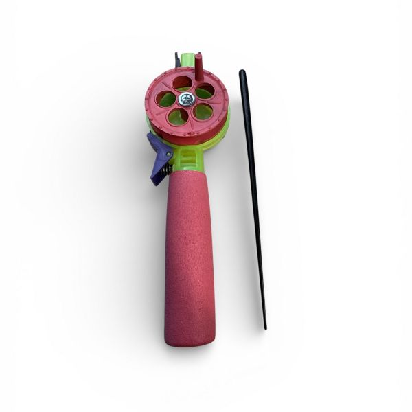 Вудка зимова Anvi - Ручка EVA 95 мм - Відкрита шпуля - З курком