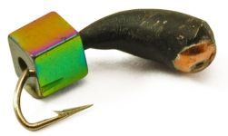 Мормишка Вольфрамова Володимирська "Уралочка з кубиком хамелеон" м/к - 3 мм - 0,6 г - Арт.235