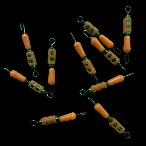 Вертлюг швидкознімний амортизуючий Херабуна - Orange - S (2 см) - 10 шт/уп