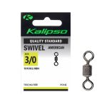 Вертлюг Kalipso Swivel American-1010 3/0BN - №3/0 - Чорний нікель - 100 кг - 6 шт/уп
