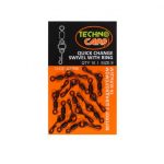 Вертлюг шарнірний з кільцем "Quick change swivel with ring" - Швидкознімний - Технокарп - 10 шт/уп