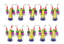 Яйце для зимової риболовлі FRY - 25 мм - Жовто-синій - 20 штук