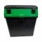 Ящик для зимової риболовлі - 18 л - 35x39x18 см - Чорно-зелений - Україна