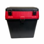 Ящик для зимової риболовлі - 18 л - 35x39x18 см - Чорно-червоний - Україна
