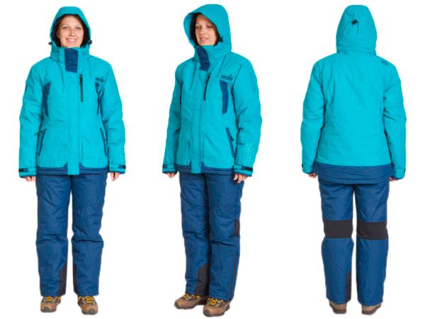 Костюм жіночий Norfin Women Snowflake 2 Блакитний - Зимовий -25°C