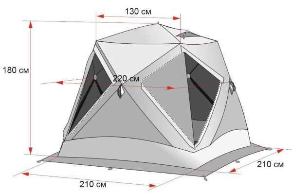 Намет зимовий ЛОТОС Куб 3 Компакт
