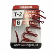 Трійник Fishing ROI Treble Hook T-2 RED - Корея - 5 шт/уп